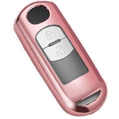 [VERISSY] Smart Key Etui, Mazda MAZDA Smart Key Hülle CX-5 CX-3 CX-8 Demio Axela Atenza Roadster, Rosa