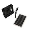 Energy Efficient Solar Exhaust Cooling Fan For Workspaces High Performances Airflows Lightweight Silicone Plastic Build Simple Installation