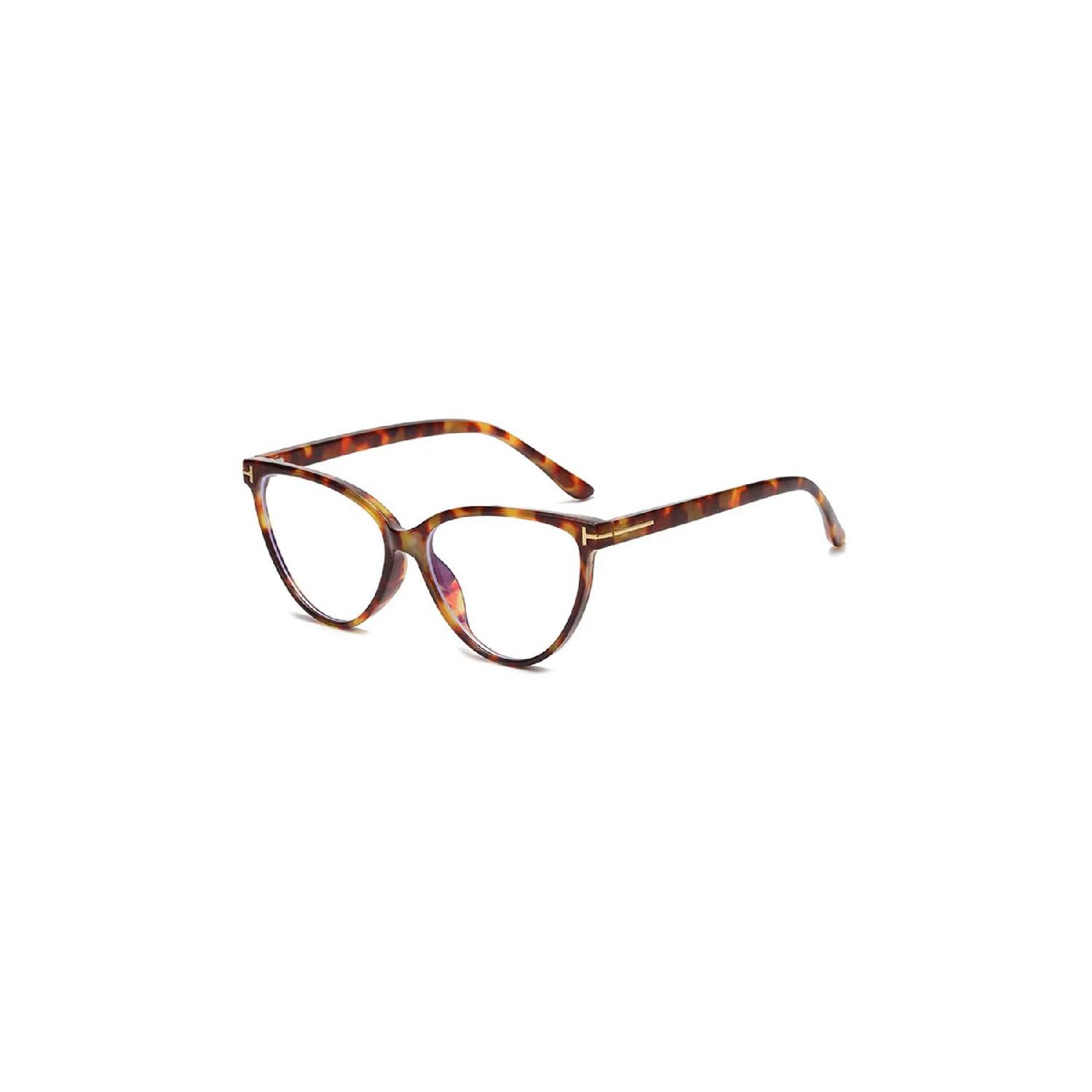

Leopard Tephra Blue Light Protection Retro Vintage Glasses