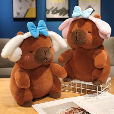 Kreative Kopfhörer Kapibala Koch Brot Plüschtiere Magisches Capybara Puppe Puppe Kinder Mädchen Geschenk