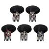 Rhinestone Invisible Fluffy Hair Pad Sponge Clips Puff Up Base Cushion It Hair Bun Head For Wom F0I1