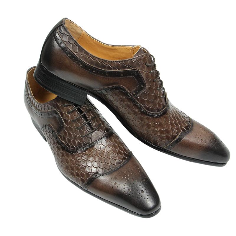 

Fashion Men s Leather Shoes Engraving Printing Banquet Wedding Shoes Fashion High Quality Oxford Business Office Shoes Chocolate Black 39