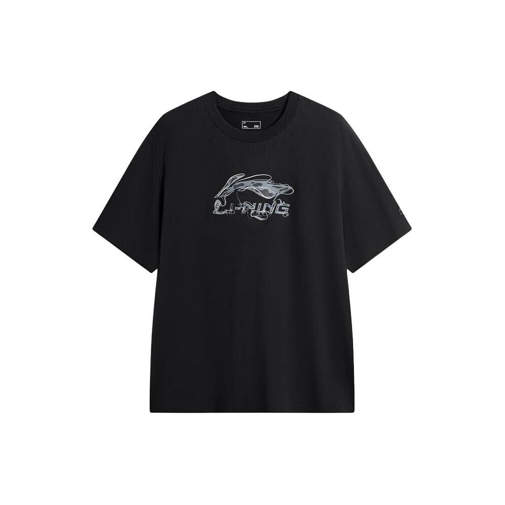 Li Ning Weekend Youth T Shirt Men's Black AHSU303-4