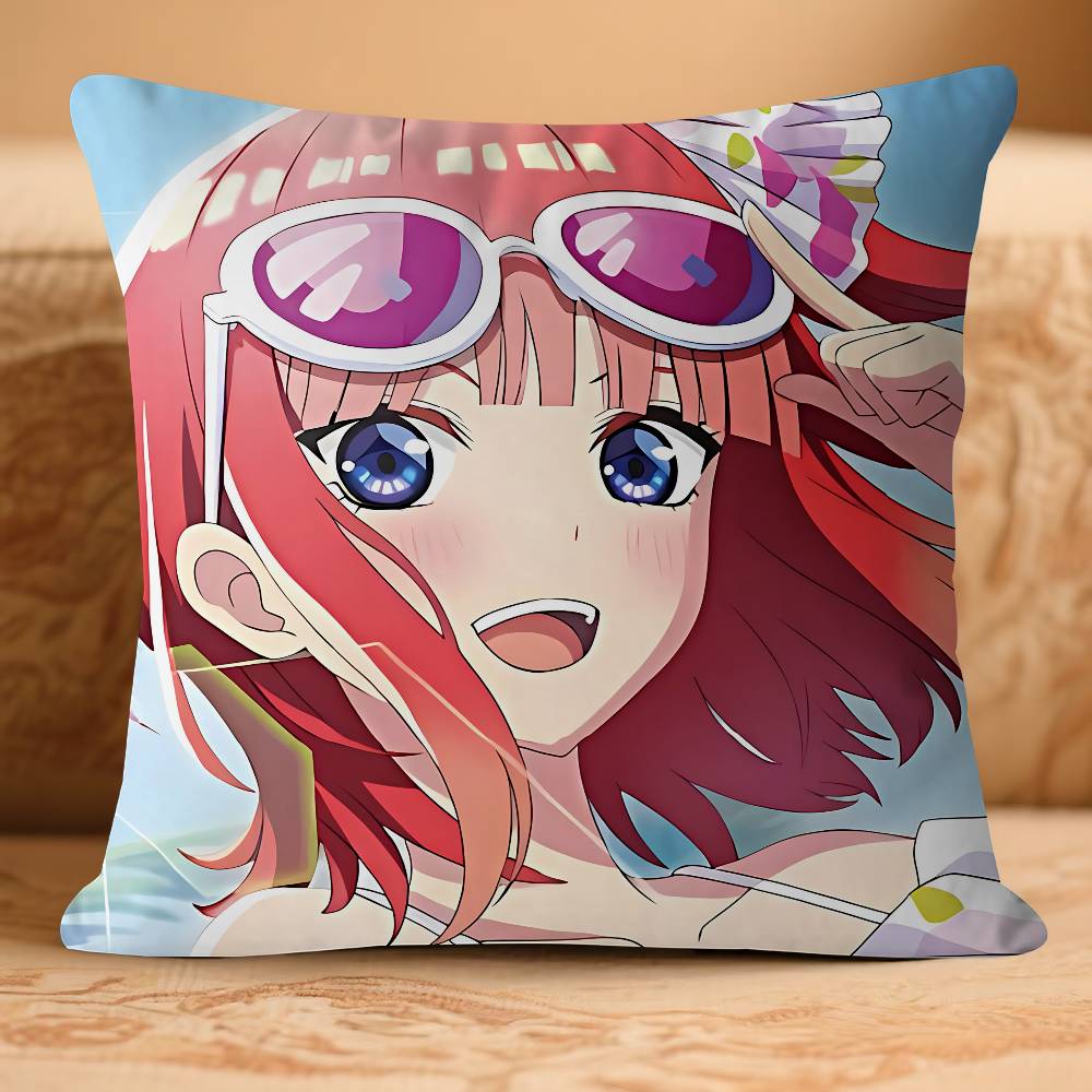 

Ni-no Anime N-NakanoS Pillow Case Removable Washable Cushion Cover – All-Season Soft Linen 16x16Inch