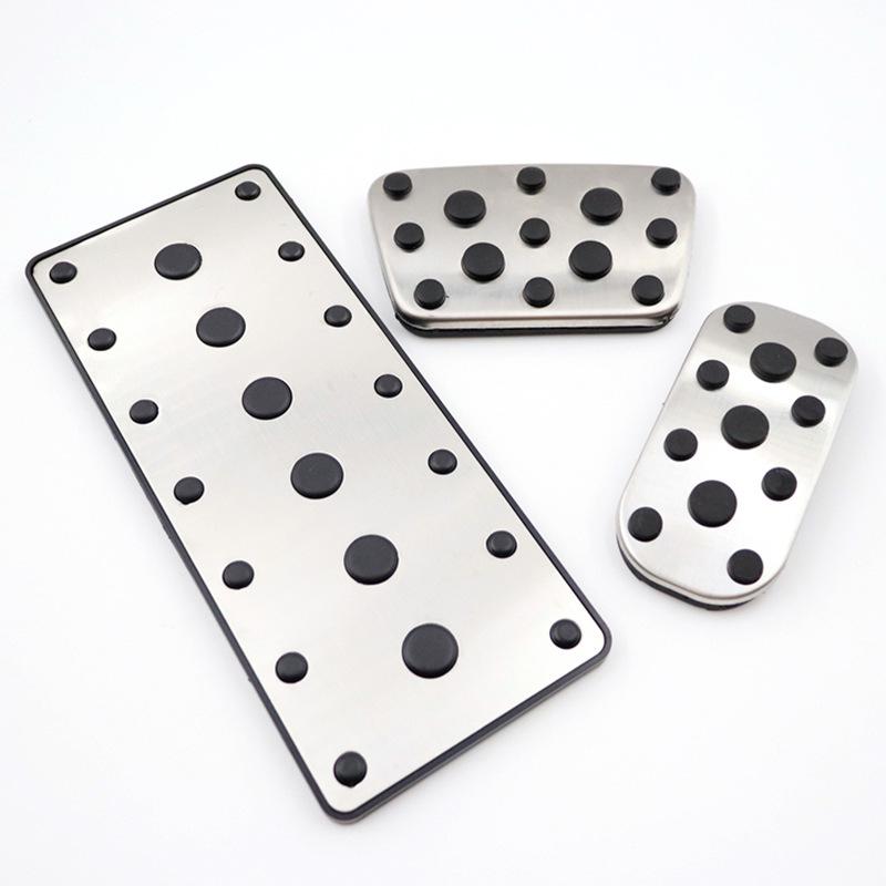 Non-Slip Decorative Pedals for Prado: Throttle, Brake & Rest Area