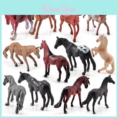 Realistic World Horse Model Set Static Miniatures Of Keat Marshal Morgan And Freis