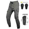 Mens Motorcycle Racing Pants With Knee Protection Slim Fit Tactical Riding Trousers Street Track Use