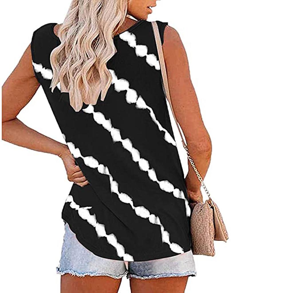 Womens Tie- Tank Tops Sleeveless Scoop Neck Shirt Summer Casual Workout Tees