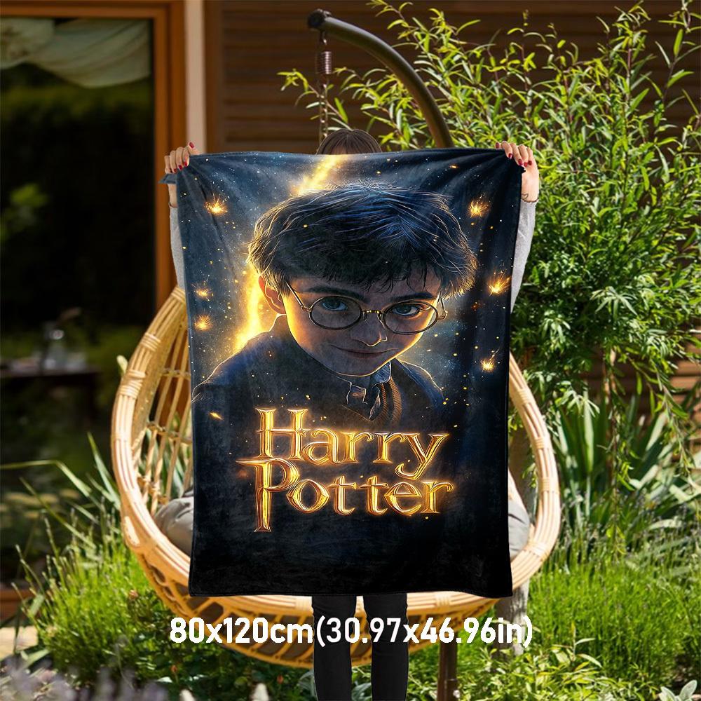 

1pc Harry Potter,magic,adventure Outdoor Flannel Throw Blanket All Season Soft Warmth,Home Decor 1031071 80x120cm
