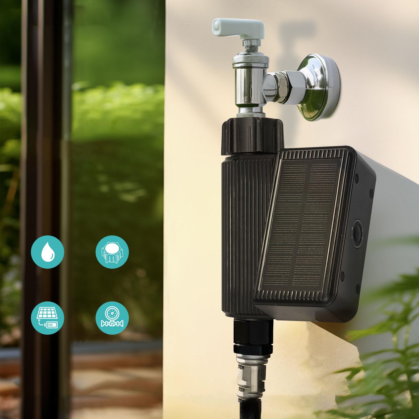 Garden Irrigation Water Time Valve With Solar Powered Automatic Water Timer with App Controlled for Garden Flowerbed