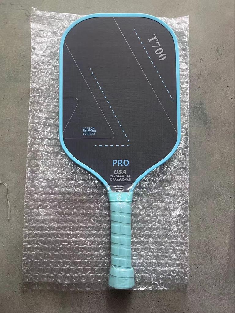 T700 Carbon Fiber Pickleball Paddle with Cloth Texture Frosting, 16mm Thickness, Professional Competition Quality.
