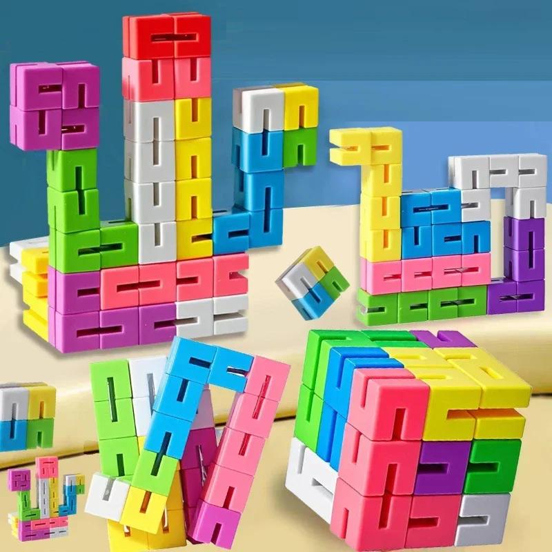 Bunter Puzzlewürfel Langlebig Exquisit Dekompressionsspielzeug Unendlichkeits Zauberwürfel Für Erwachsene Kinder Fidget Spielzeug Antistress Angst Schreibtisch