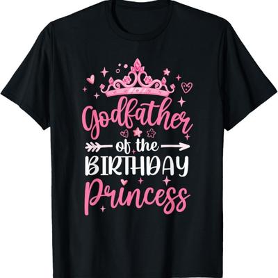 Godfather Of The Birthday Princess Birthday Girl Kid Family T-Shirt