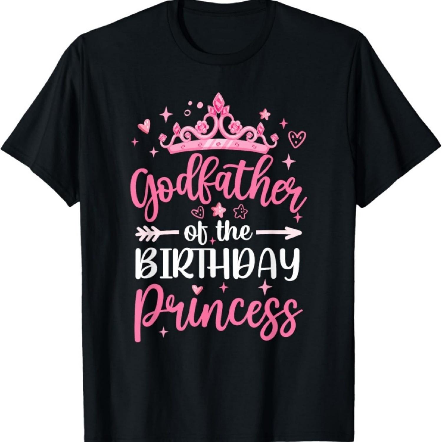 

Крестный отец принцессы на день рождения Девочка на день рождения Ребенок Семья Футболка XXXXXL чёрный