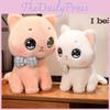 Wearing Cat Bow Stuffed Toy Cute Cartoon Children Birthday Holiday Gift Doll