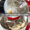 Wire Whip Flat Beater Attachment For Kitchenaid 4.5-5QT K45SS KSM75 Stand Mixer