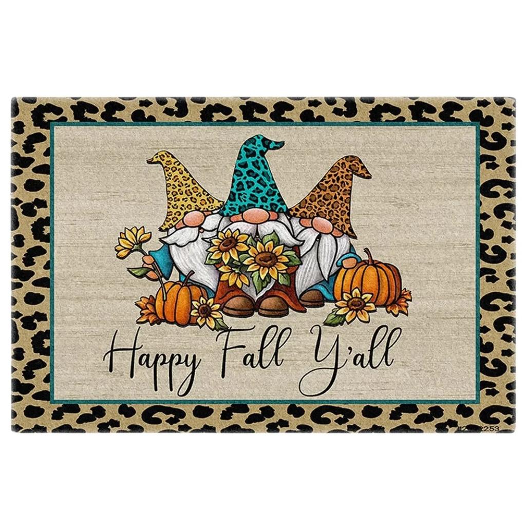 Witch Pumpkin Printed Floor Door Mat Non Slip Super Absorbent Kitchen Rugs Halloween Home Decor Entrance Carpet Drying Footpad