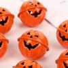 5Pcs 4cm Halloween Bell Iron Horror Pumpkin Bells for Halloween Home Decorations
