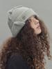 SETSETSET Two-Way Earflap Beanie Two-Tone Mix Melange Gray