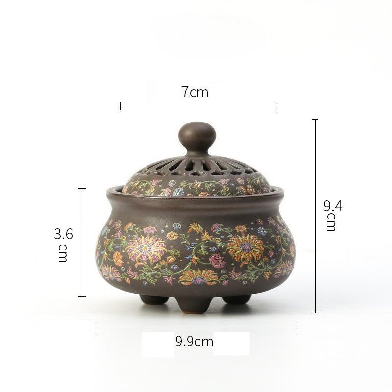 

Ceramic Incense Burner Handicrafts and Ornaments Ancient Creative Home Incense Art Enamel Colorful Selected Quality Porcelain
