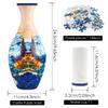 3D Puzzle Vase Arts Puzzle Flower Vase DIY Crafts Plastic Home Decoration Flower Arrangement Office Housewarming Kids Toys Gifts