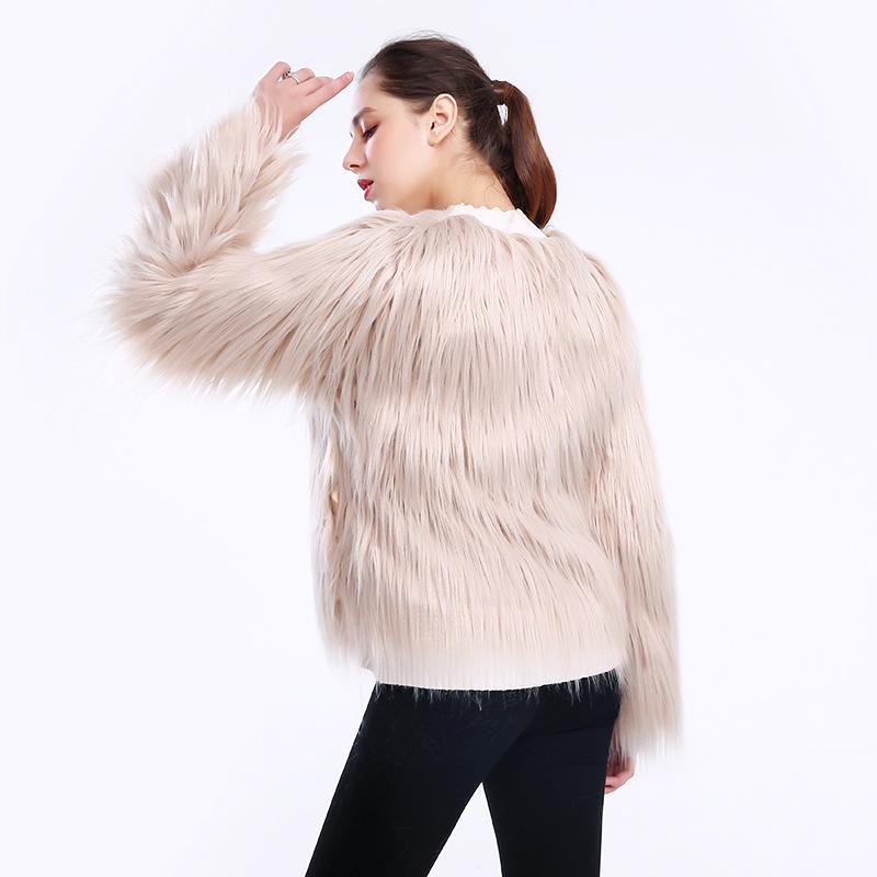 Women's Faux Fur Short Coat - Washable Wool, European & American Style
