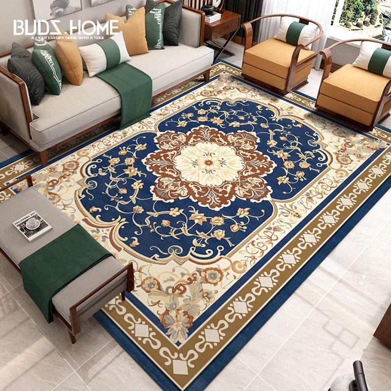 Vintage Living Room Carpet Minimalist Sofa Coffee Table Mat Bedroom Bedside Carpet