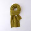 Australian 100% Wool Scarf New Solid Color Winter Warm Knit Neck Warmer For Men And Women Cashmere Scarves