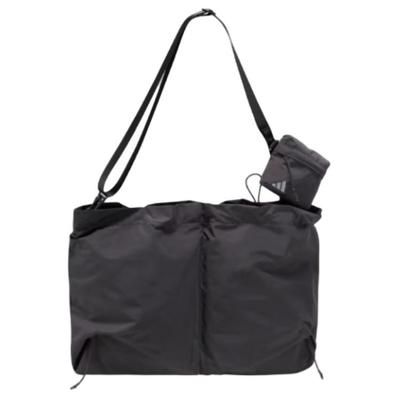 adidas Recycled Polyester Shoulder Bag Unisex Carbon Black Adidas JM3399
