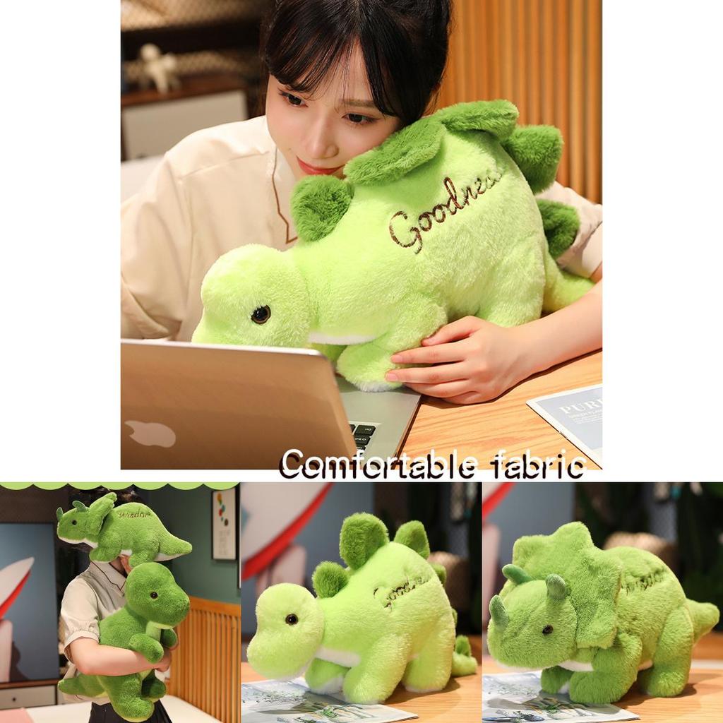 Jurassic Dinosaurier Park Plüschtier Grüner Stegosaurus Dreieckiger Drache Tyrannosaurus Rex Cartoon Stofftier
