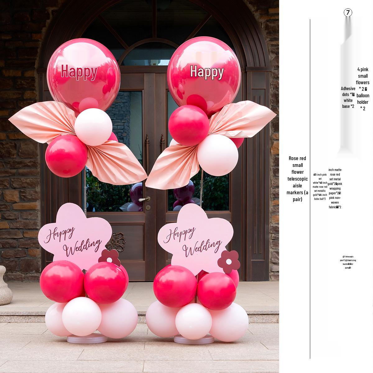 Wedding Celebration Balloon Arch Decoration Stand for Bridal Room & Birthday Party