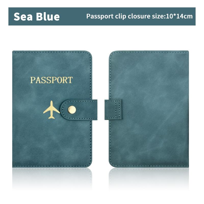 Custodia per passaporto impermeabile, custodia da viaggio in pelle PU, portafoglio per carte di credito, grazioso libretto per passaporto per donne/uomini