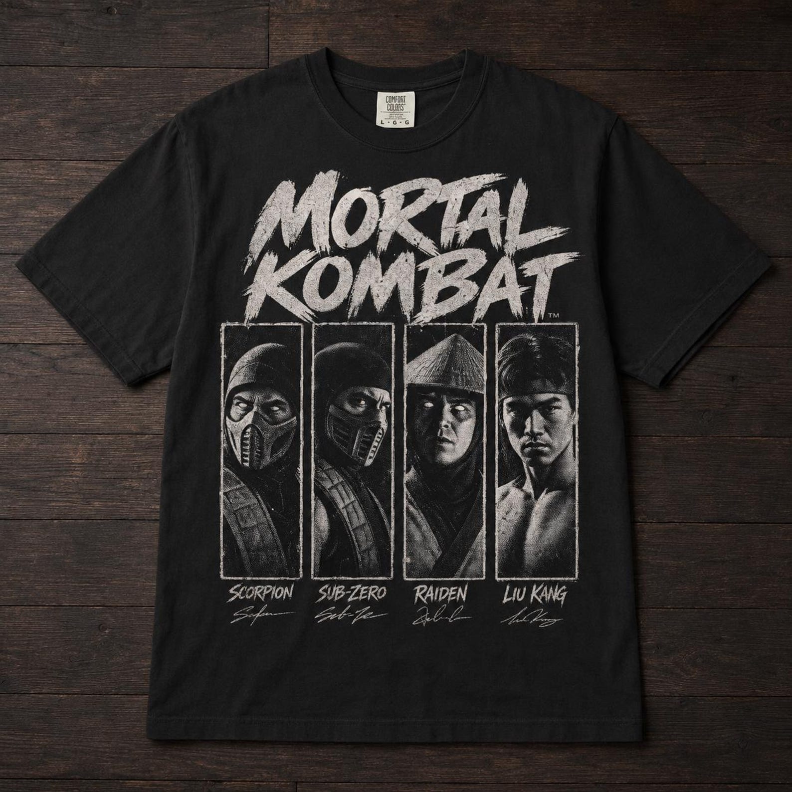 Mortal Kombat Characters Tee | Halftone Gaming Unisex T-Shirt 4XL