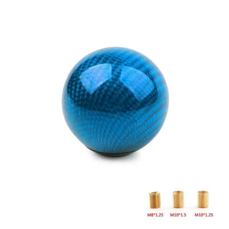 

Универсальная овальная/сферическая ручка МКПП из углеволокна в стиле JDM с 3 адаптерами для большинства автомобильных украшений Классическая