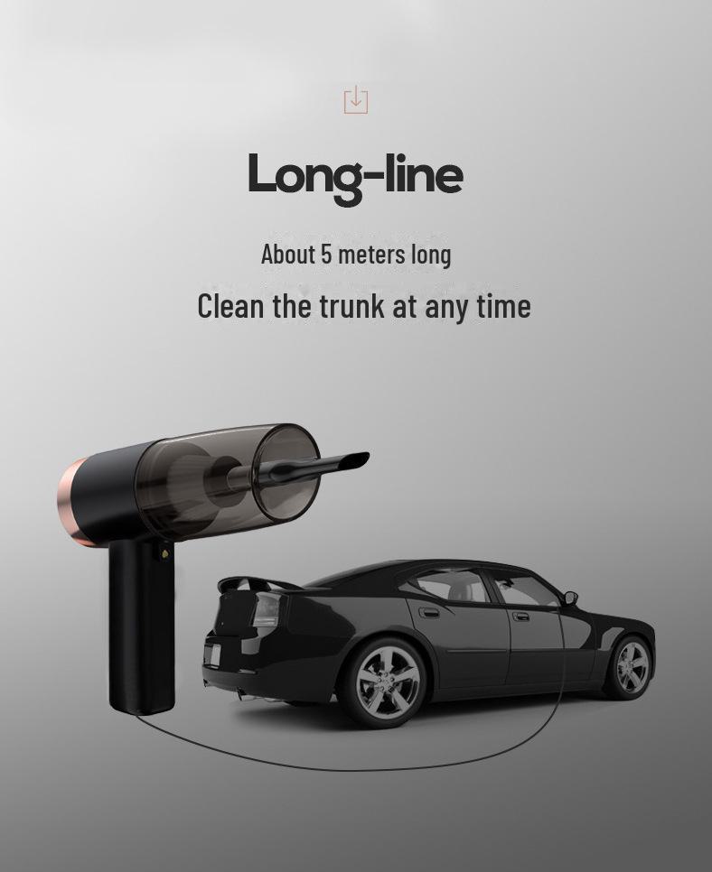 High Power Dual-Purpose Car Wireless Vacuum Cleaner - Portable Handheld 3-in-1