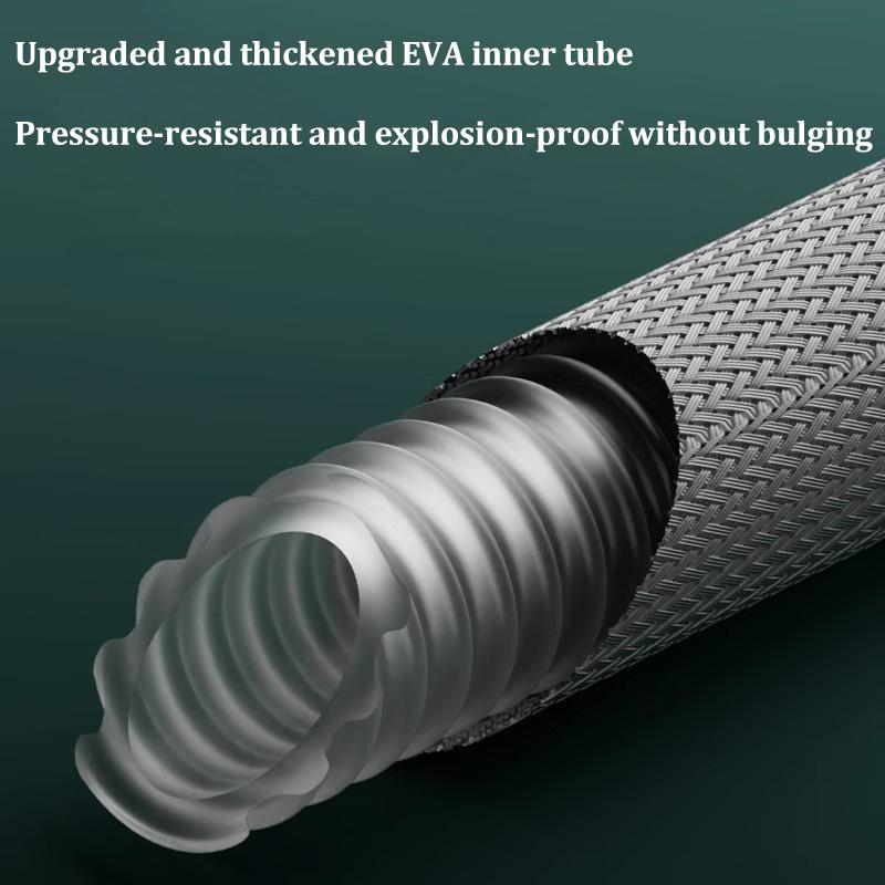 Nylonschlauch Geflochtenes Duschrohr 4 Punkte Universelle Wasserleitung Warm- und Kalt-Duschkopf Explosionsgeschützte Verbindungsleitung