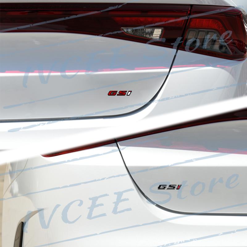 Car Accessories Metal GSI Emblem Rear Trunk Body Badge Sticker For Vauxhall Opel Zafira Mokka Antara Insignia Astra Adam OPC VXR Wv3