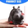 Elegant Zisha Teaware Accent Natural Mineral Clay Teas Companion Handmade Clay Hippos Figurine Ornament