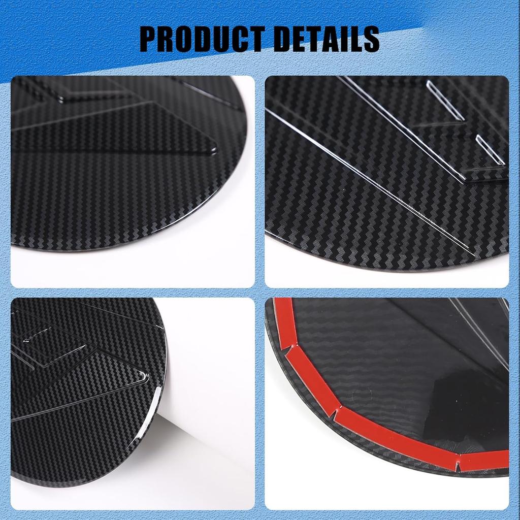 Fuel Tank Cover Trim for Subaru Outback 2021 2022 2023 2024 2025 Accessories, ABS Car Exterior Fuel Oil Filler Gas Tank Cap Trim 1Pcs, Carbon Fiber