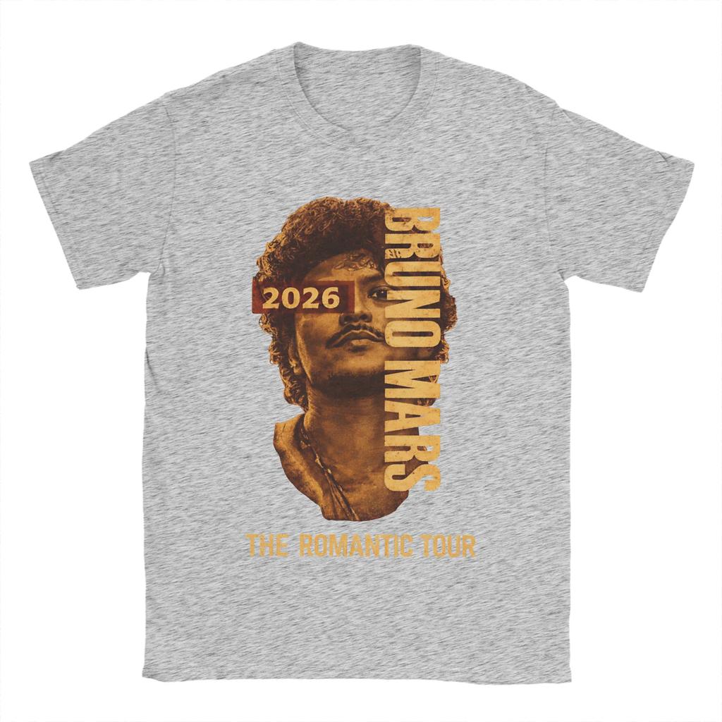 The RoUnisextic Tour Bruno Mars AYM Cotton T Shirt For Unisex Beach Aesthetic TShirts O Neck Trendy Tees Oversize Casual Clothes