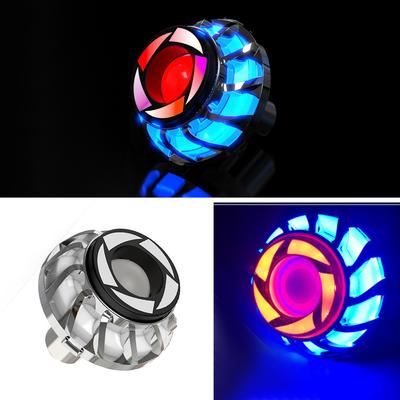 Evrensel Motosiklet Ekipmanları Uyarı Lambası Angel Eye RGB Yanıp Sönen Fren Kuyruk Arka LED Motosiklet Işığı Moto Aksesuarları