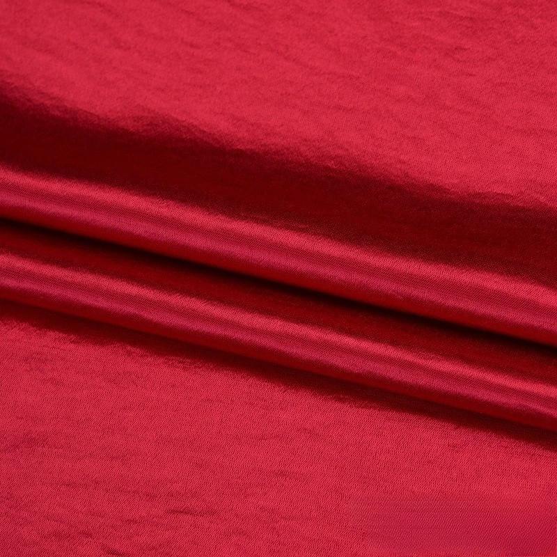 Chinese Style Lustrous Acetic Acid Gold Lustrous Satin Fabric Water Light Satin Natural Pleated Texture Drape Fabric Textile