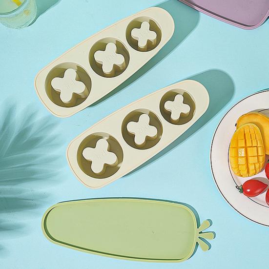 Yousheng Flower-Shaped Ice Mold Tray with Lid Carrot Design Food Grade Stackable Ice Cube Shape Mold Coffee Glass Ice Cube Maker