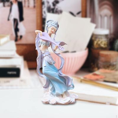 Chinese Girl Figure Table Decoration Desktop Statue Decor Traditional for Hotel