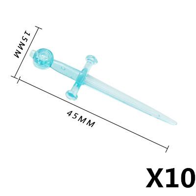 MOC Mattoncini Militari Figura Medievale Soldato Accessori Arma Spada Ascia Coltello Pugnale Martello Giocattolo Mini Mattoncino Regalo R027