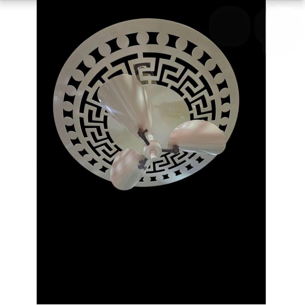 Lámpara de araña Sputnik personalizada Iluminación de techo con disco blanco estilo Moderno de mediados de siglo Lámpara colgante retro hecha a mano Luminaria de decoración única para el hogar Regalo