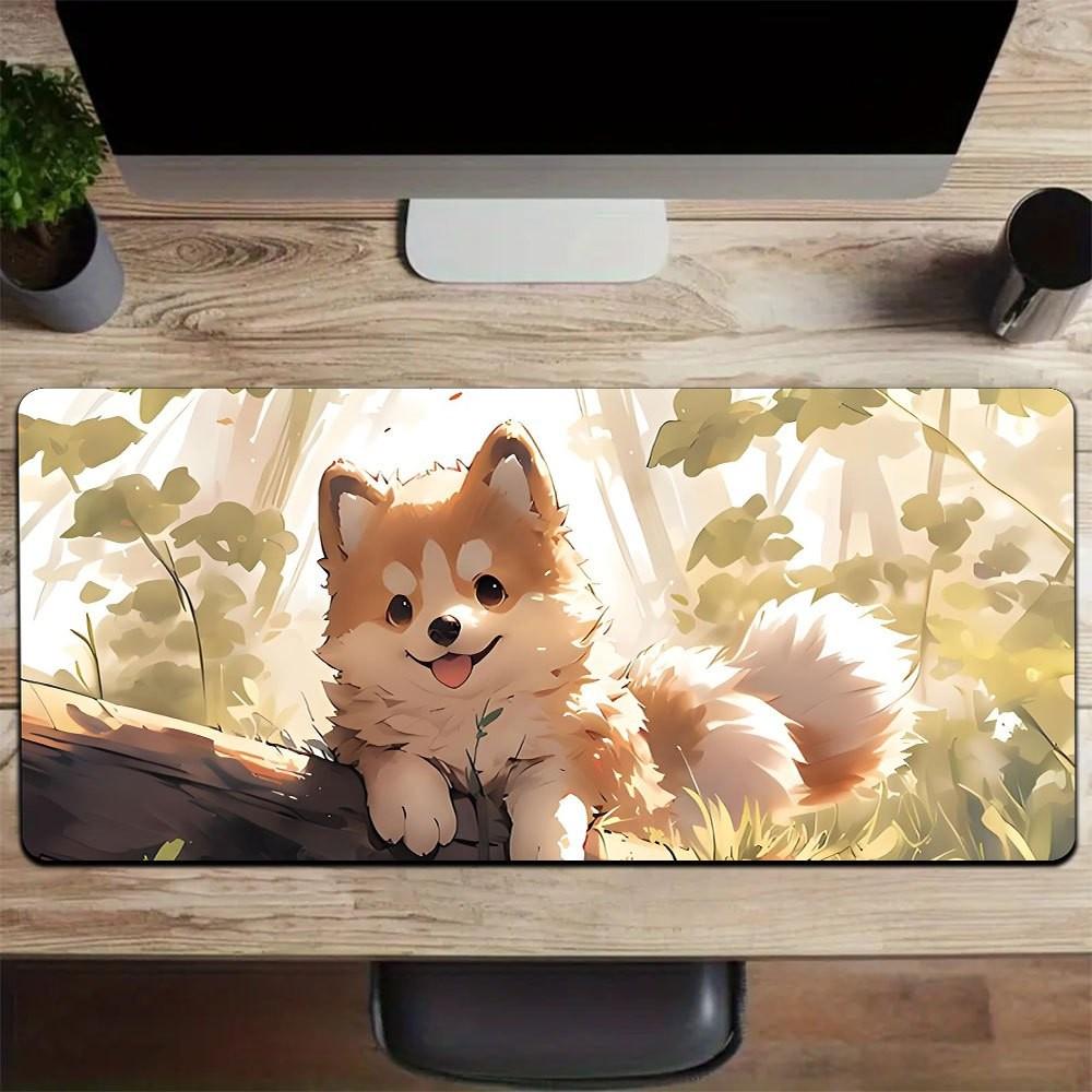 Boho Floral Sketch Art Extended Gaming Mouse Pad Waterproof Non-slip