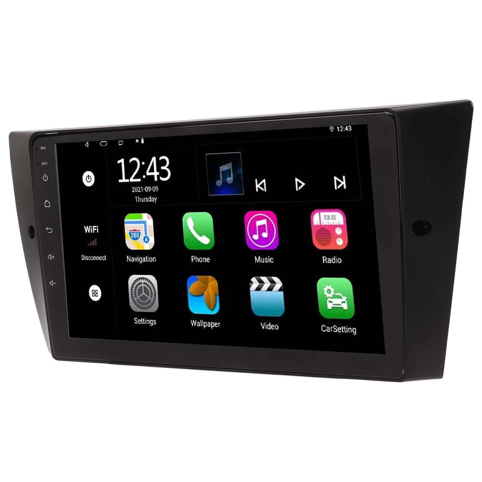 9-дюймовая автомобильная GPS-навигация для системы Android 11, HD-сенсорный экран, поддержка беспроводного Carplay для iOS, подходит для E90 E91 E92 E93
