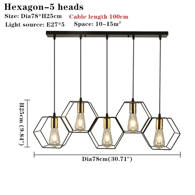 Multiple Heads Chandelier For Bedroom Dining Room Kitchen Suspension Luminaire Cable Adjust Free Wrought Iron Pendant Light