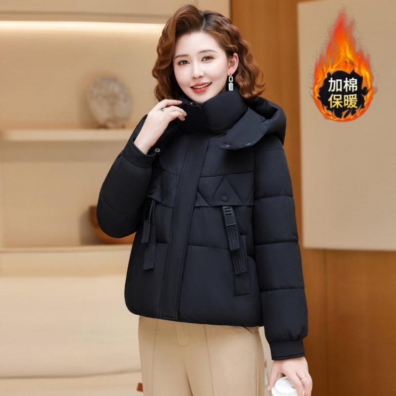 Hooded Cotton-padded Clothes New Winter Small Thickened Cotton-padded Jackets Warm Cotton-padded Jackets Women